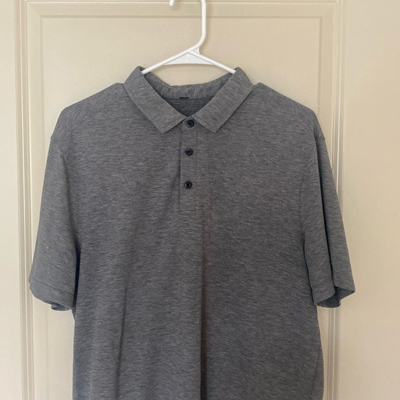 Men’s Lululemon Evolution polo shirt - size large - heather grey - Picture 1 of 4
